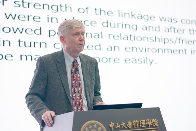 Keynote Speech given by Professor Paul Beamish