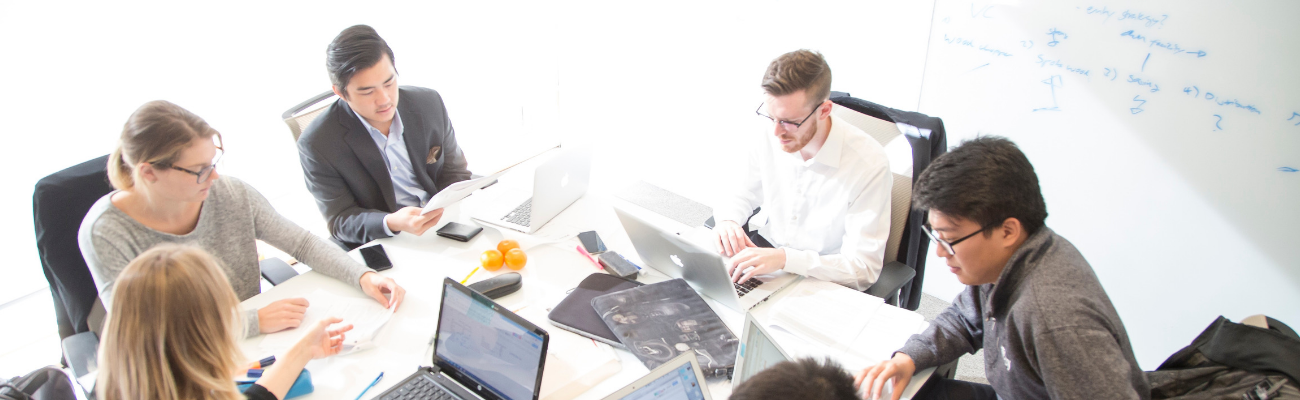 Students working in a breakout room